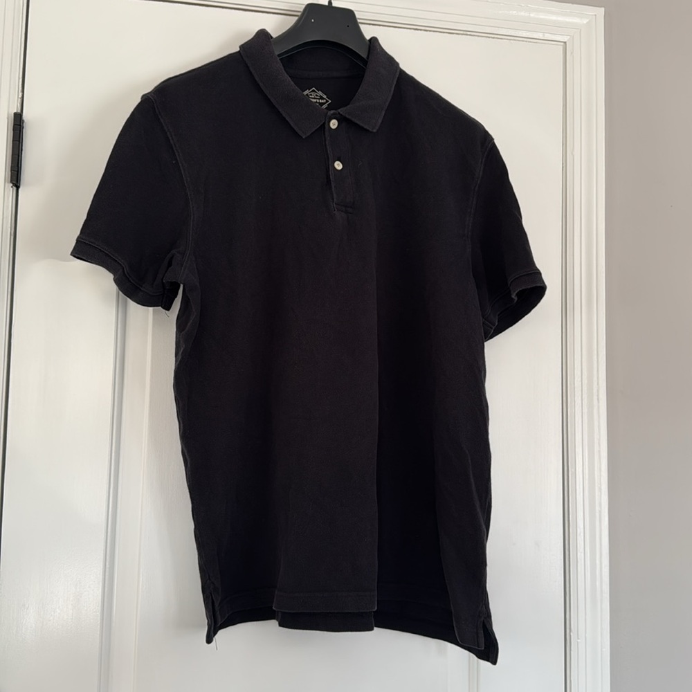 St. John’s Bay Men’s Classic Black Polo Shirt Size XL
